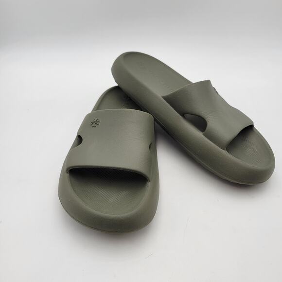 Tory Burch shower Slide-eva Sandals in Leccio Sz 8 B - Picture 1 of 8